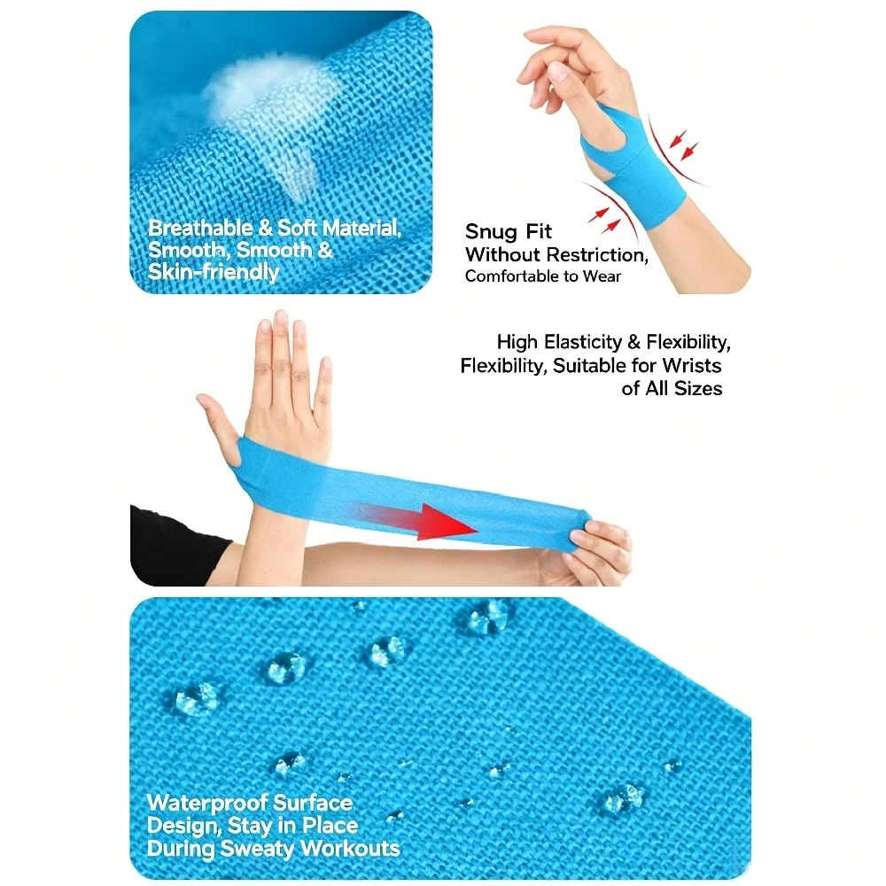 20PCS Wrist Support Precut Kin - Sports Taping Precut ulasan dan harga
