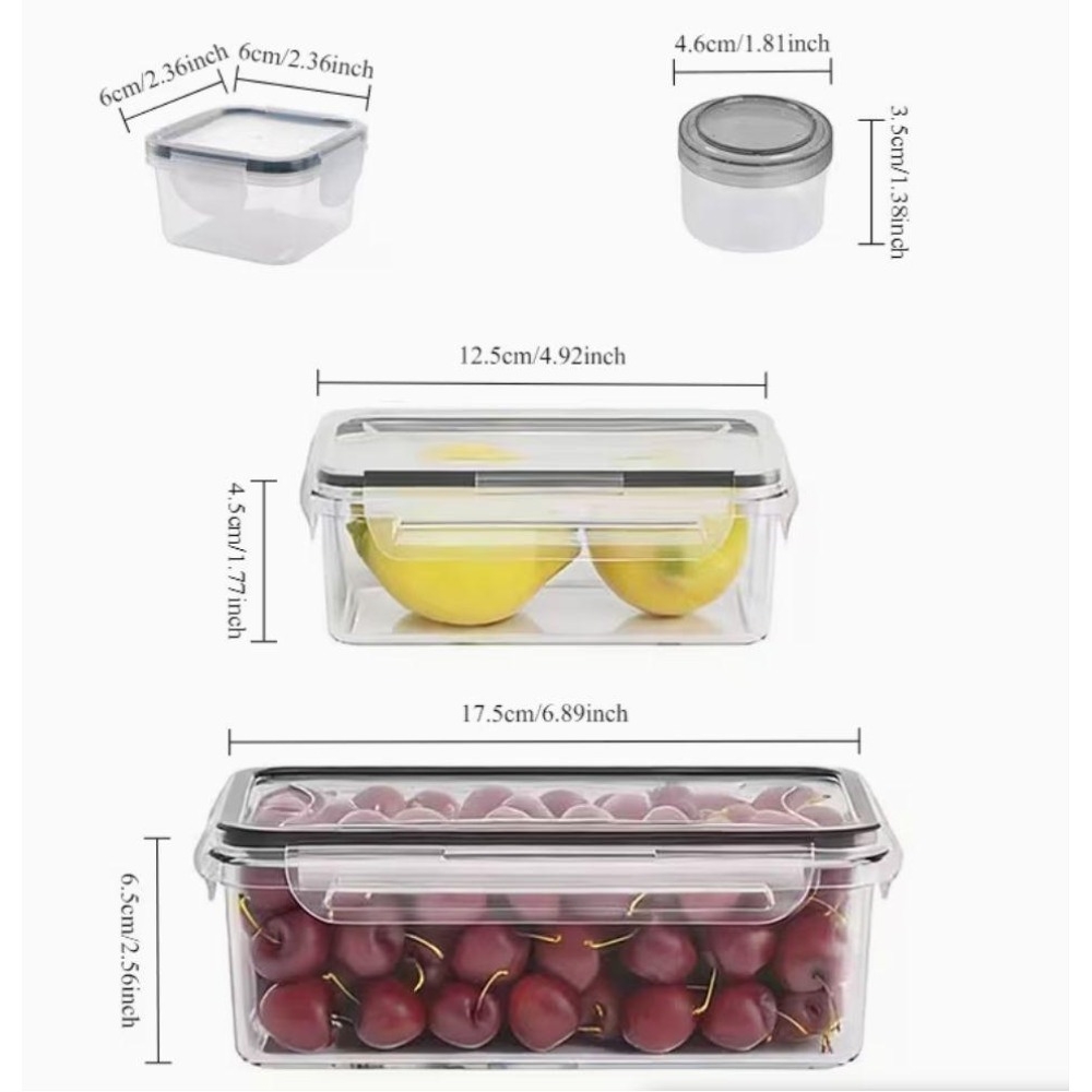 4-Piece Clear Food Storage Con - Health Wellness Lifestyle ulasan dan harga