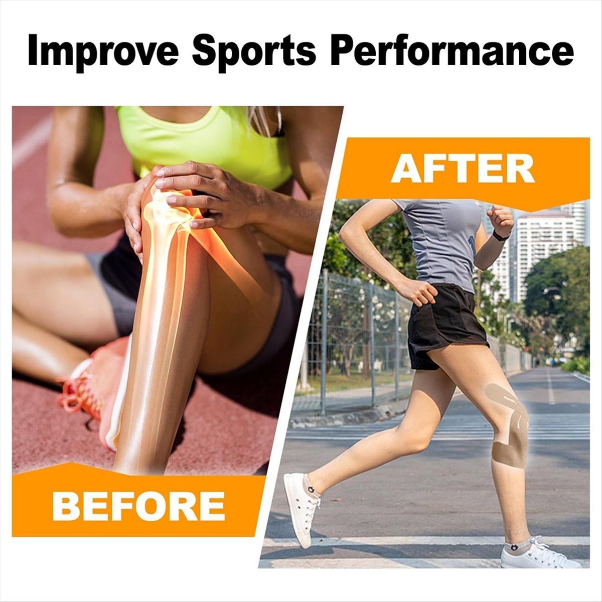 10pcs Precut Kinesiology Knee  - Sports Taping Precut ulasan dan harga