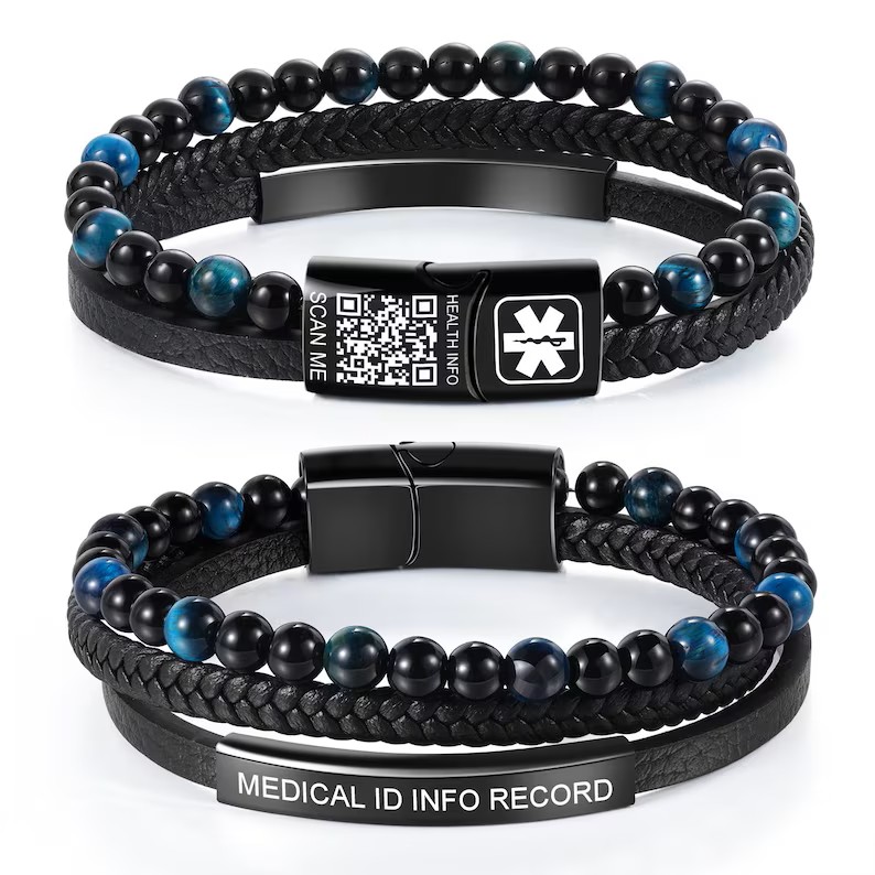 Natural Tiger Eye Stone Medica - Health Wellness Bracelet ulasan dan harga