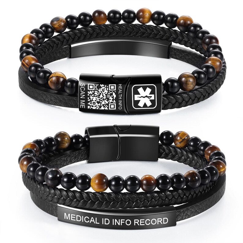 Natural Tiger Eye Stone Medica - Health Wellness Bracelet ulasan dan harga