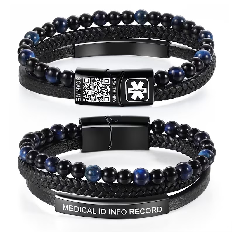 Natural Tiger Eye Stone Medica - Health Wellness Bracelet ulasan dan harga