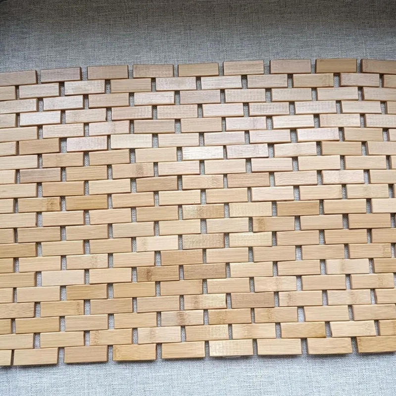 Natural Bamboo Wood Bath Mat B - Bamboo Bath Mat ulasan dan harga