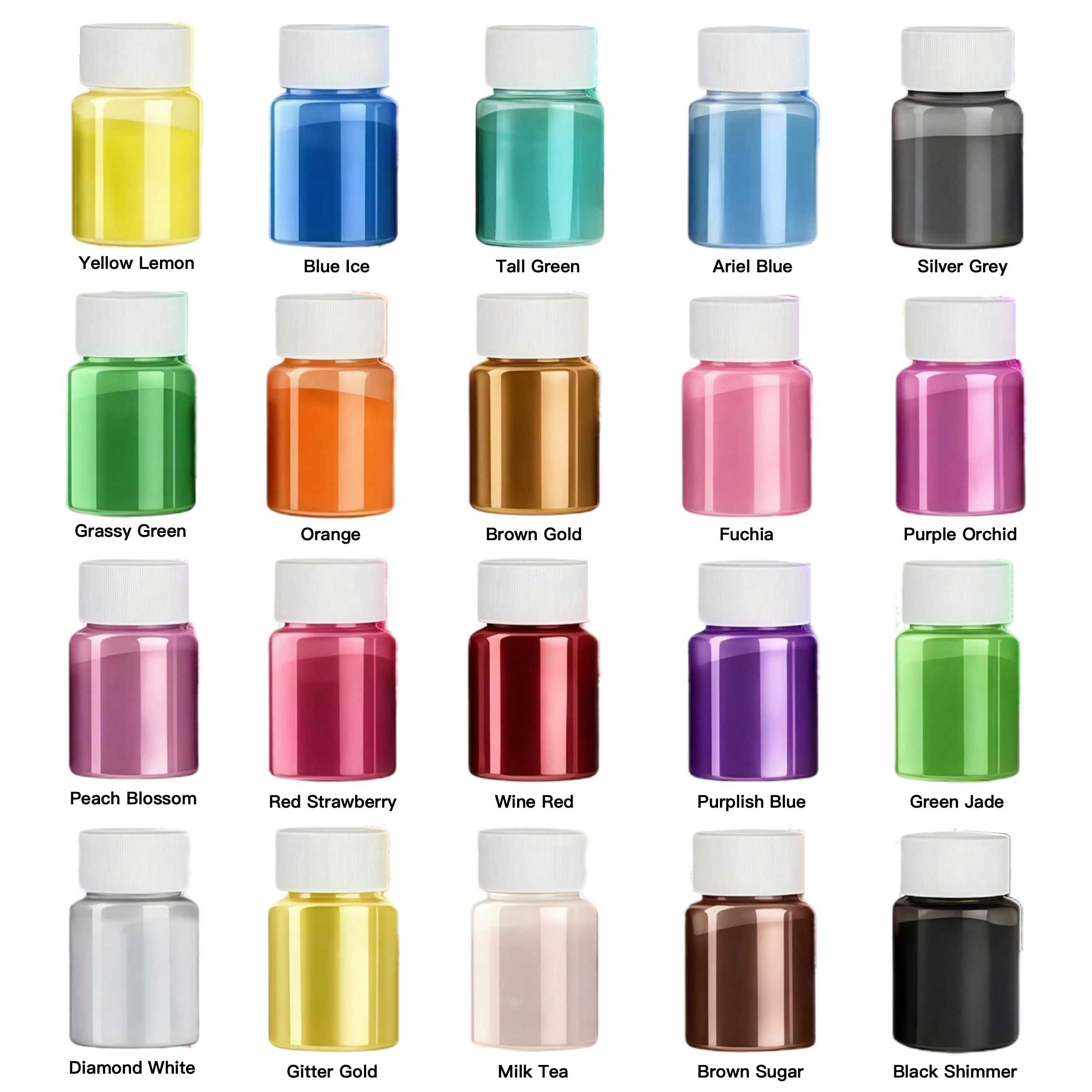20 Colors 20ml Epoxy Resin Mag - Bath Salts Magnesium ulasan dan harga